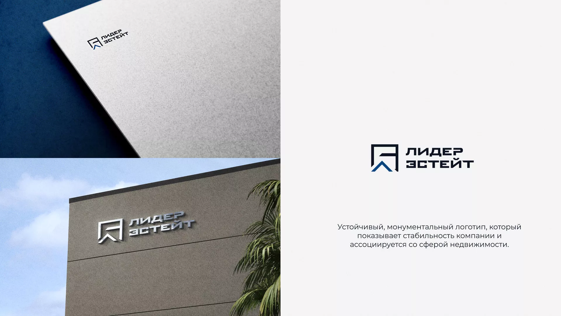 Разработка логотипа агентства недвижимости «Лидер Эстейт» в Череповце