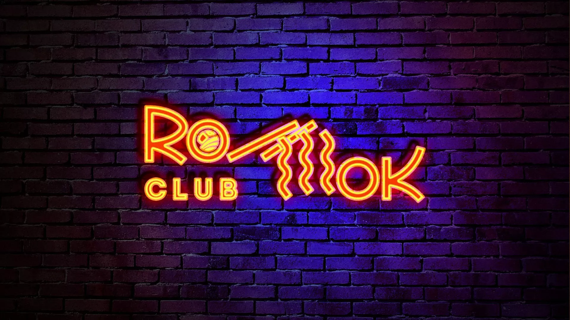 Разработка интерьерной вывески суши-бара «Roll Wok Club» в Череповце