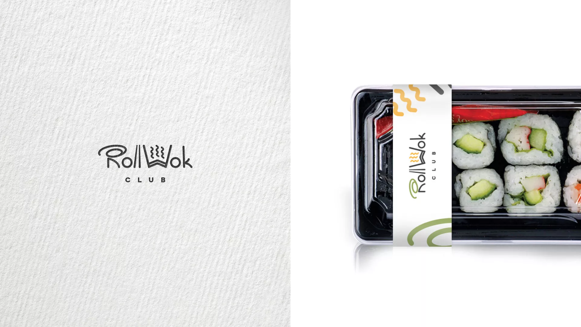 Создание дизайна упаковки суши-бара «Roll Wok Club» в Череповце