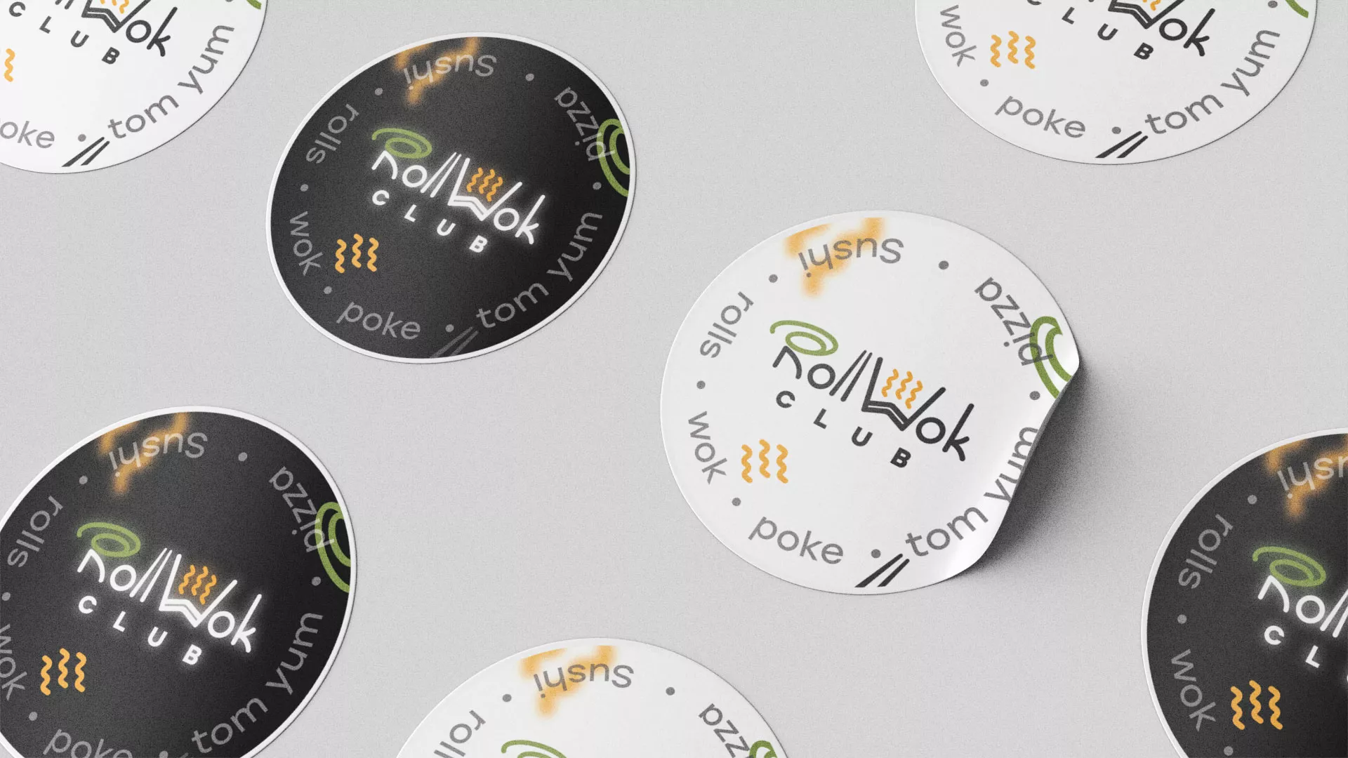 Создание дизайна упаковки суши-бара «Roll Wok Club» в Череповце