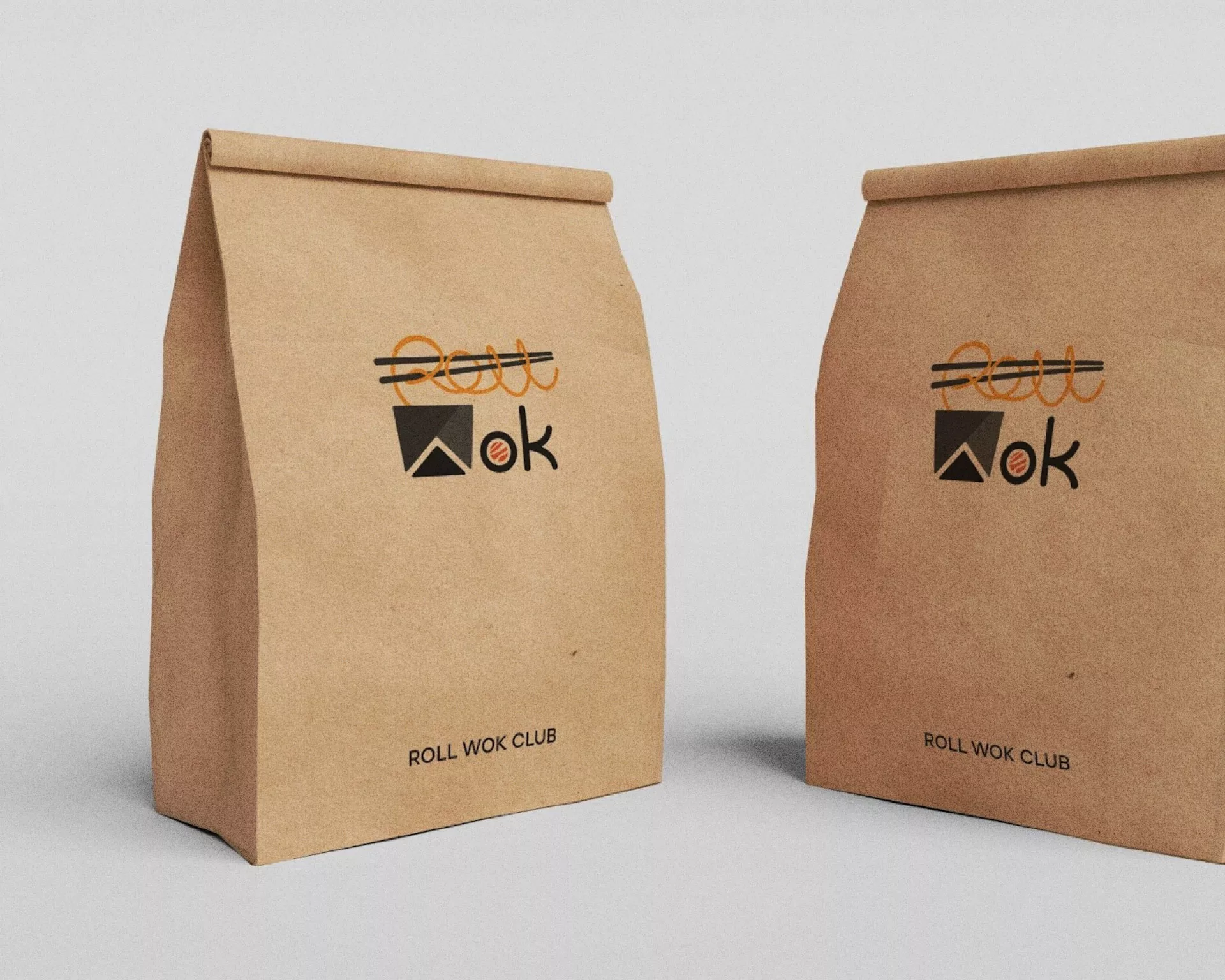 Создание дизайна упаковки суши-бара «Roll Wok Club» в Череповце